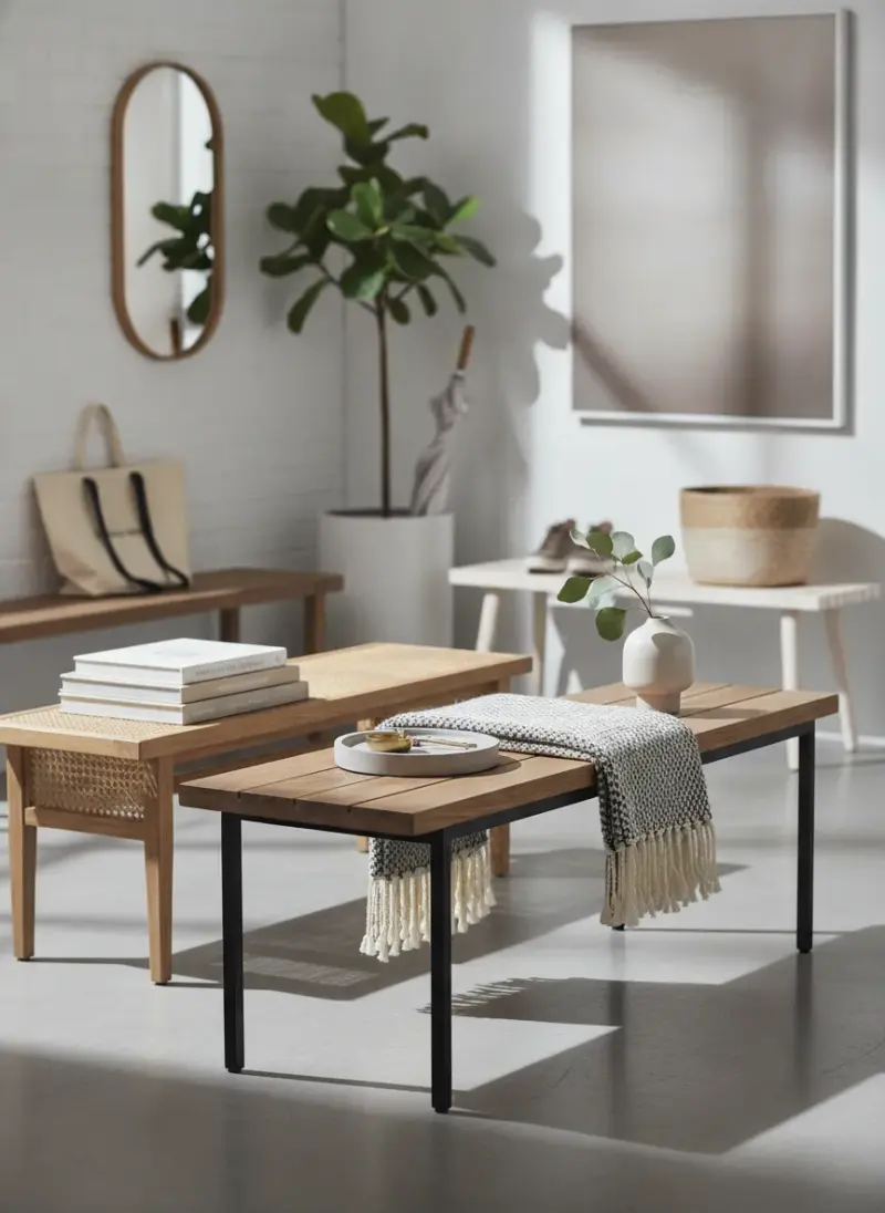 15 Stylish Narrow Entry Benches Perfect for Small Spaces