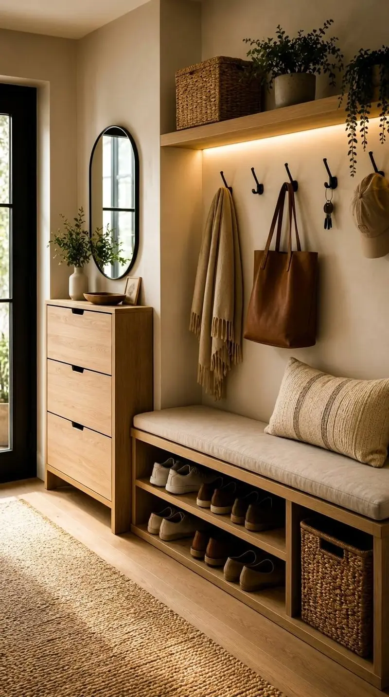 10 Beautiful Entryway Storage Ideas That Keep Your Home Organised