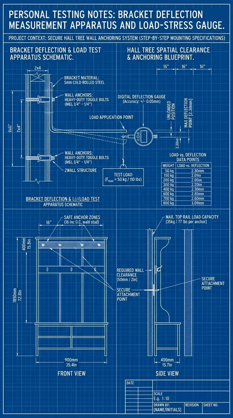 Wall anchor bracket and anti-tip hardware reference