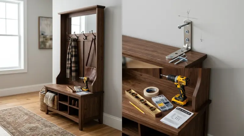 How to Anchor a Hall Tree Safely: Step-by-Step Wall Mounting