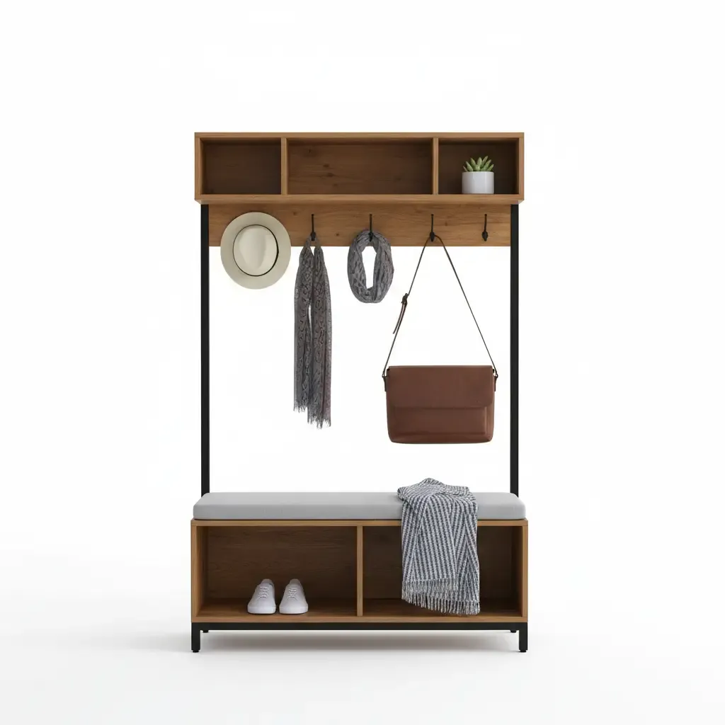 Walker Edison Wide Hall Tree