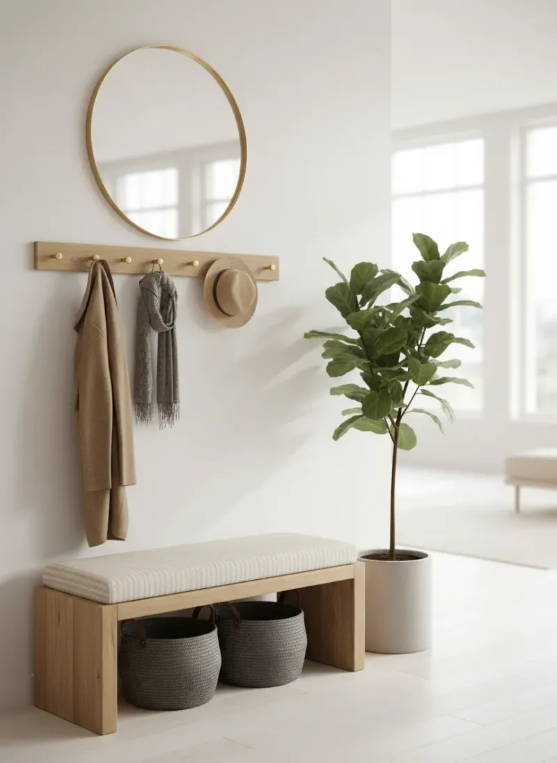 Professional SEO visualization for Best Entryway Benches With Coat Rack