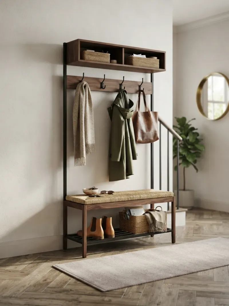 Complete hall tree guide — buying, styling, and organizing your entryway