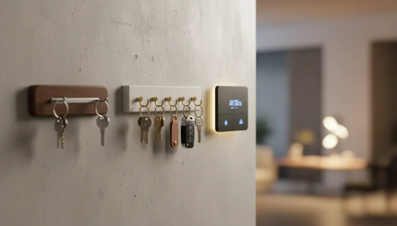 Professional SEO visualization for The Best Wall-Mounted Key Organizer Racks: Magnetic, Traditional, and Smart Options