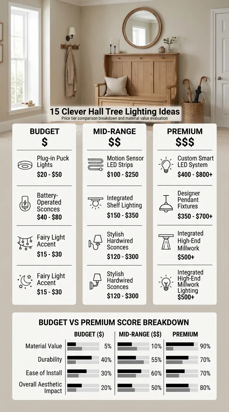 Comparison of light entryway decor elements: bright painted wall, mirror, runner rug, and plants in a hallway