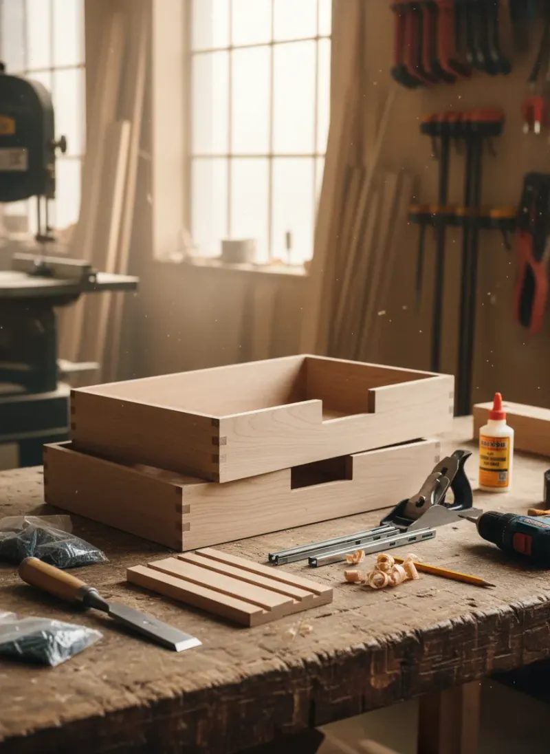 Professional SEO visualization for How to Build Custom Workbench Drawers: A Step-by-Step Guide
