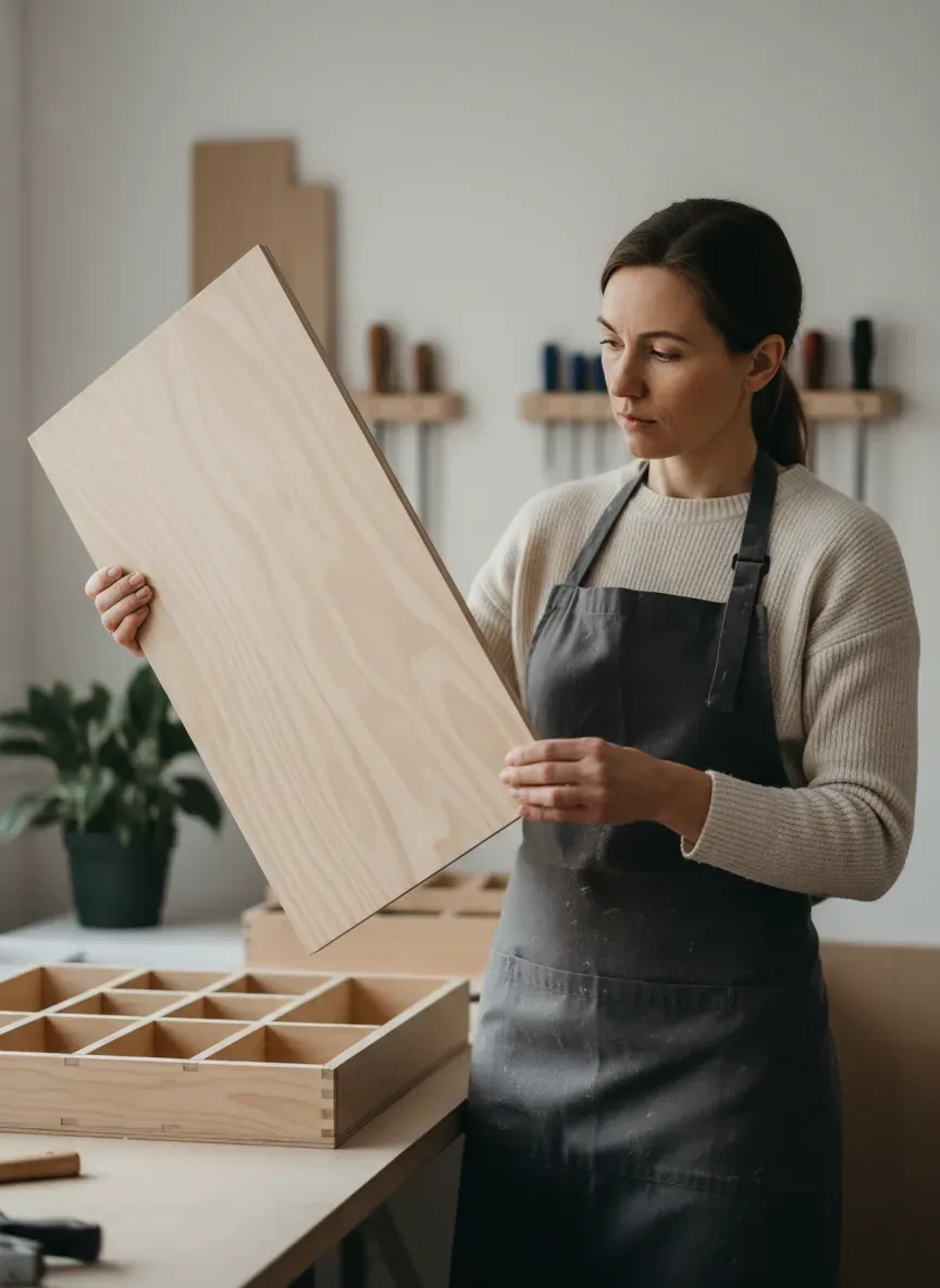 Selecting premium birch plywood for the organizer backing