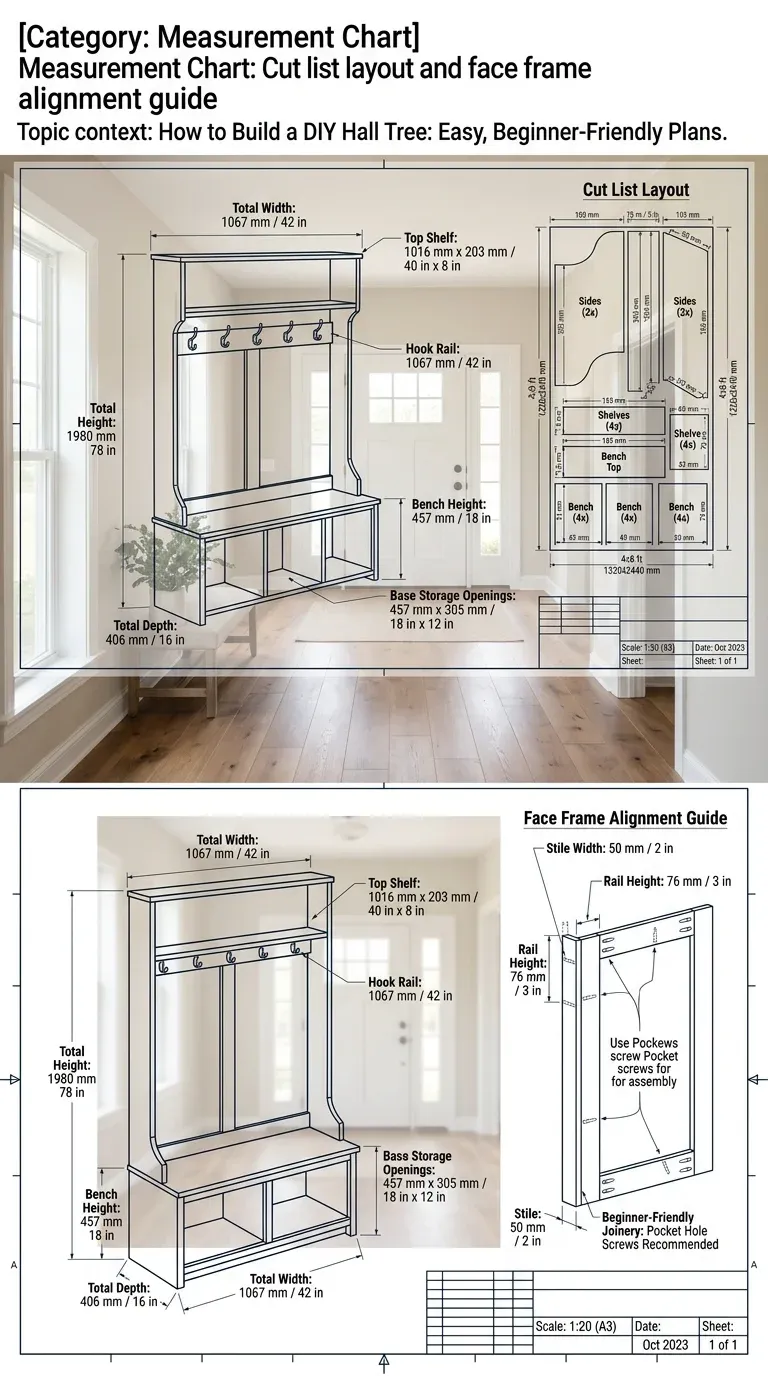 Hall tree build quality and hook capacity reference sheet