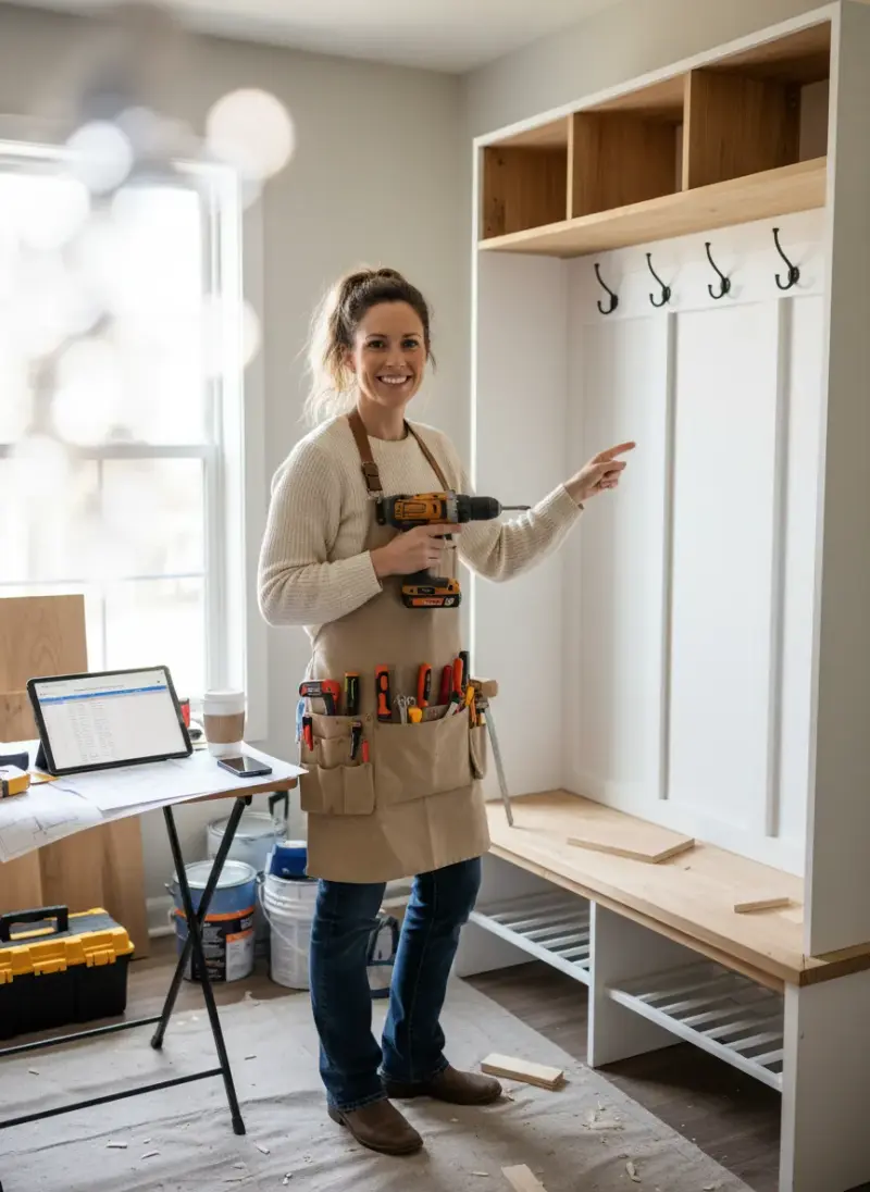 Building a Built-In Entryway Organization System on a $50...