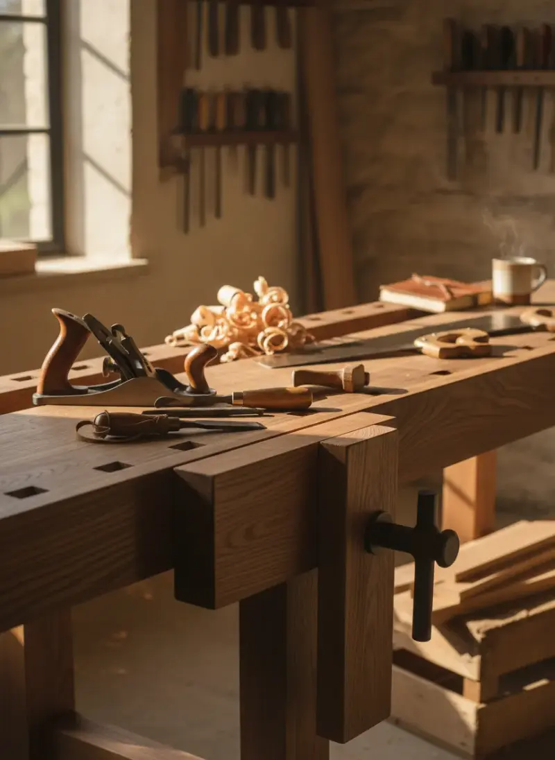 Building a Workbench with Hand Tools