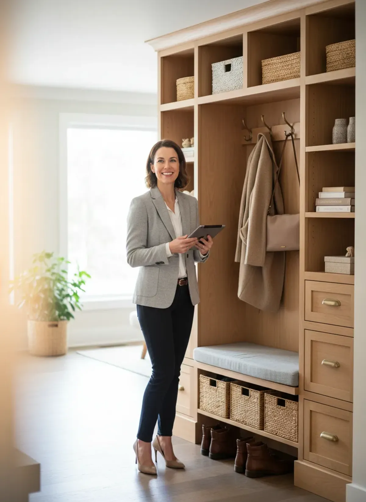 Is a Custom Built-In Entryway Organization System Worth the Investment?