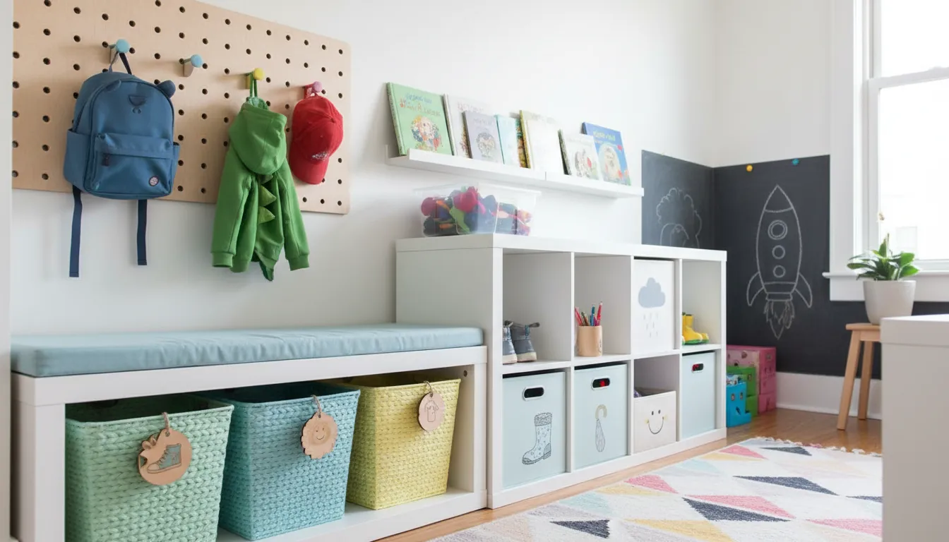Entryway Storage for Kids