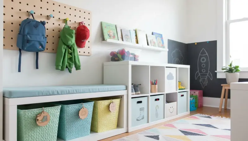 Entryway Storage for Kids