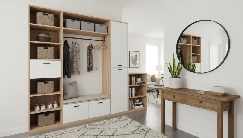 Entryway Storage for Studio Apartments