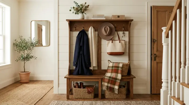 Gorgeous Hall Tree Styling Ideas to Elevate Your Entryway