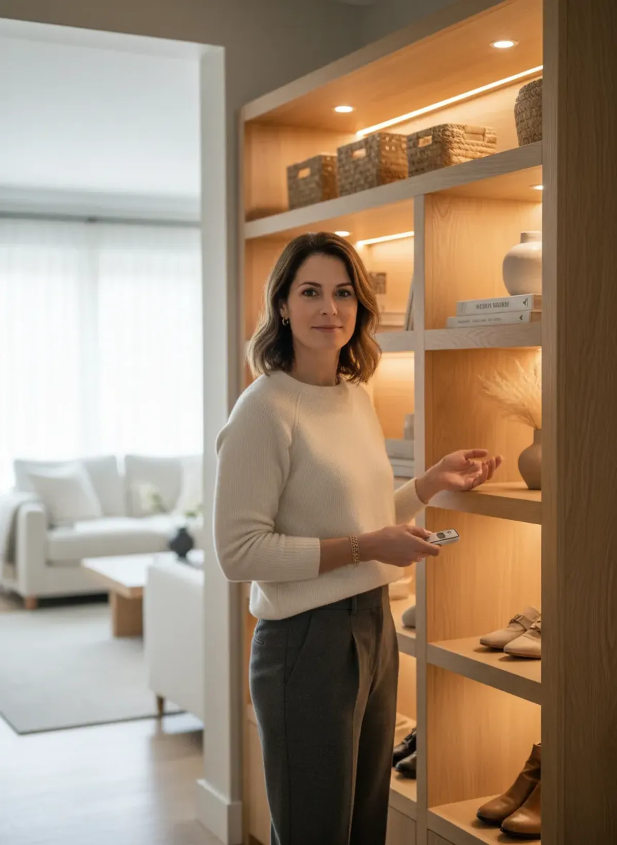 Integrating Lighting Ideas for Your Built-In Entryway Organization Unit