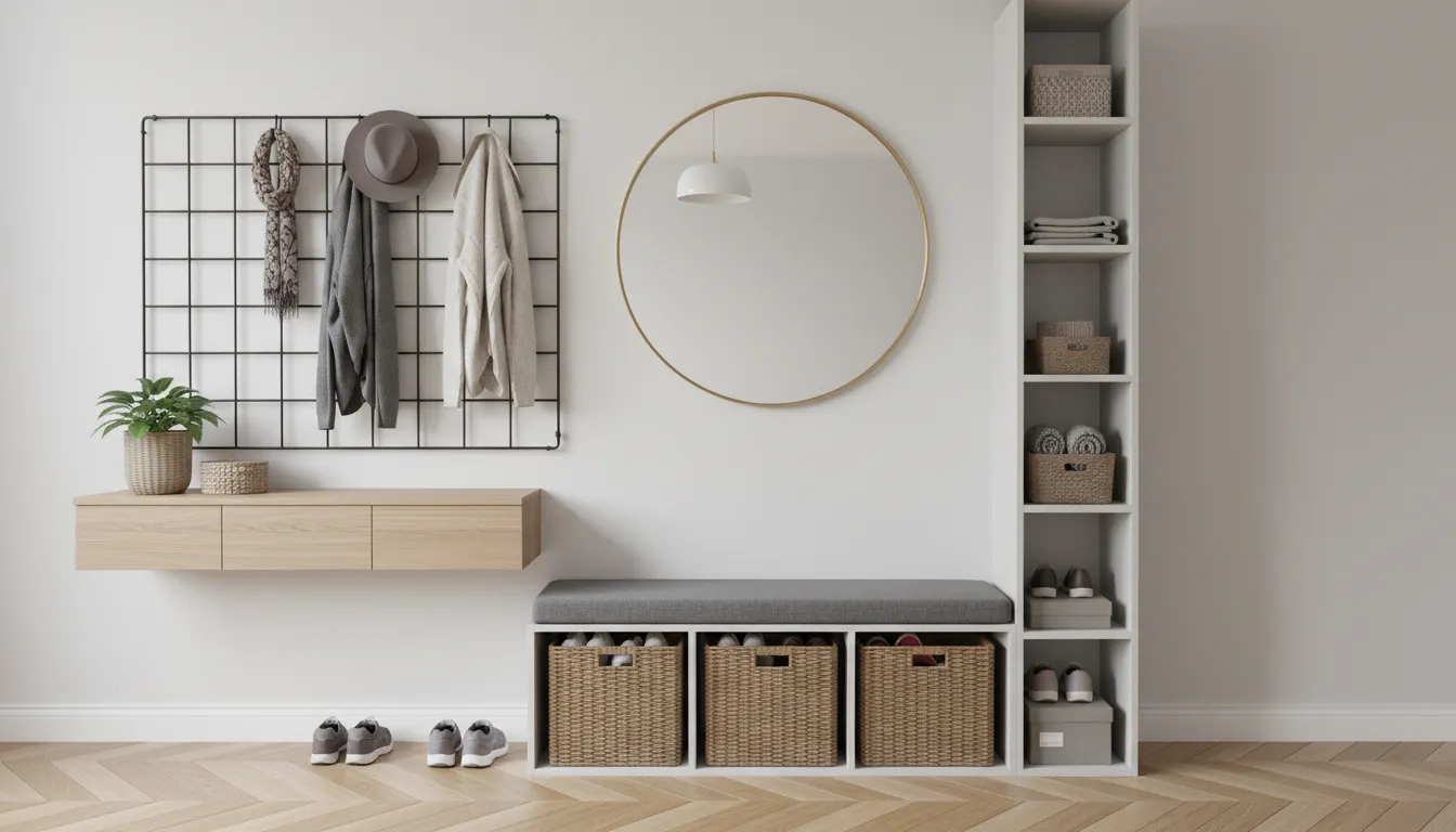 Maximizing Entryway Storage in the Absence of a Coat Closet