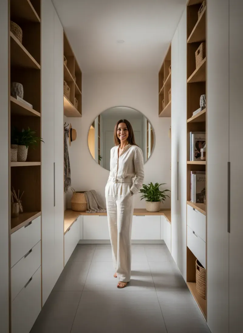 Professional SEO visualization for Small Hallway, Big Storage: 7 Genius Narrow Corridor Solutions