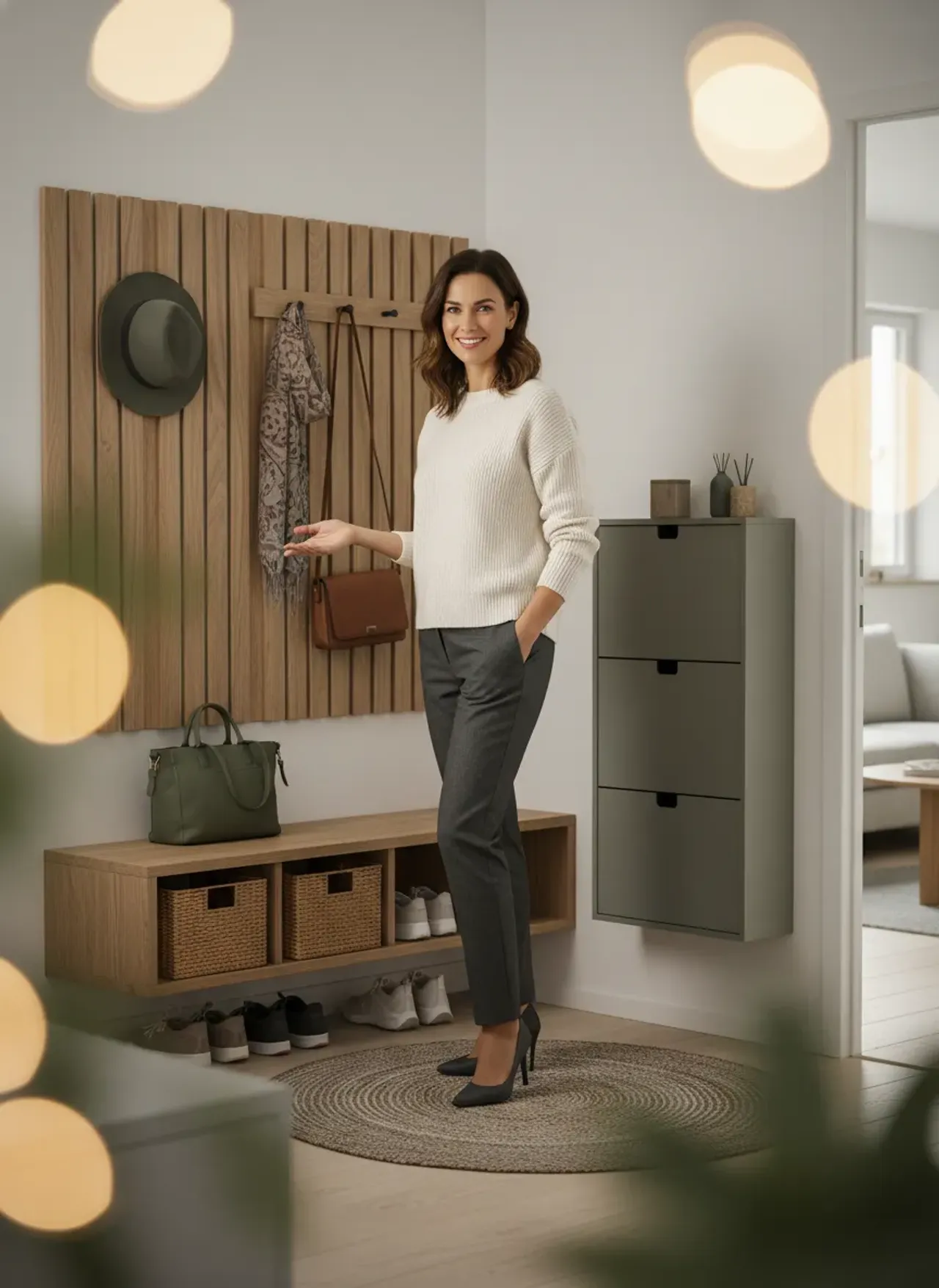 Visualization for 10 Brilliant Small Entryway Storage Ideas to Maximize Your Space