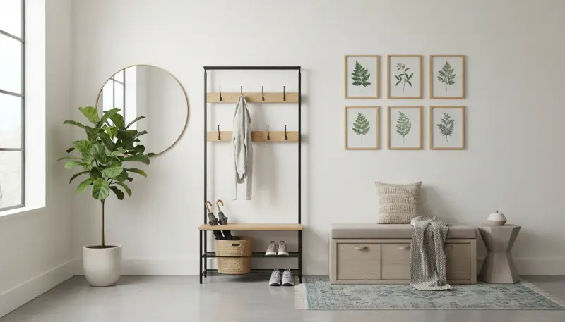 Rental-Friendly Entryway Solutions