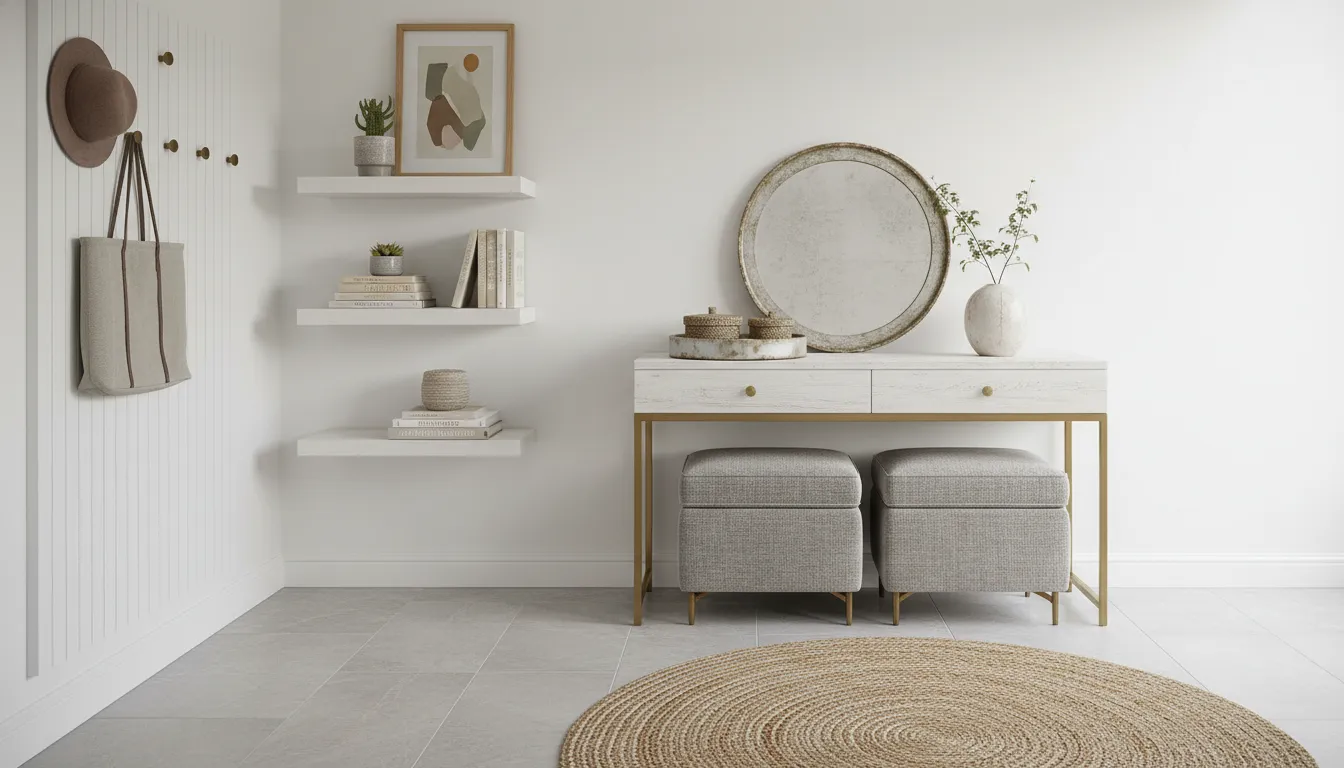 Small Entryway Storage That Looks Expensive (but Isn't)