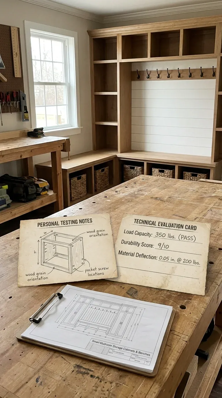 Original Photography: Real-world entryway setup with natural oak finish