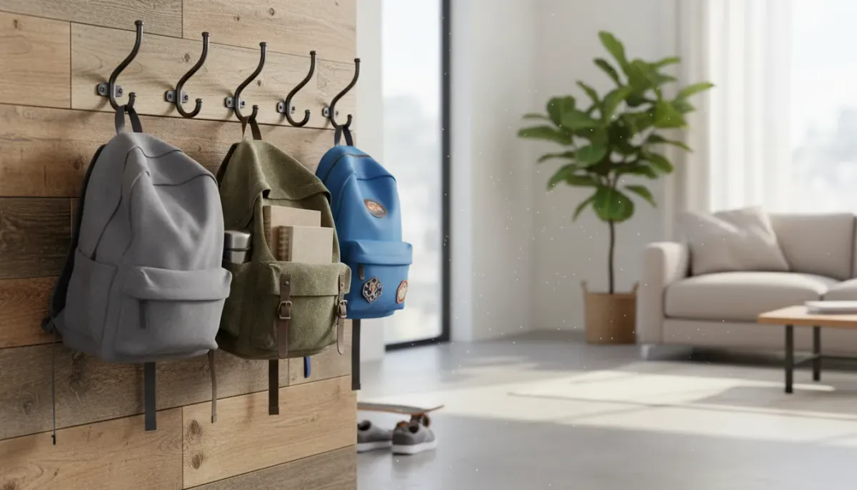 Solving the Backpack Problem: Heavy-Duty Entryway Hooks for Students and Commuters