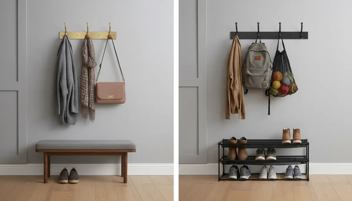The Difference Between Coat Hooks and Utility Hooks in the Entryway