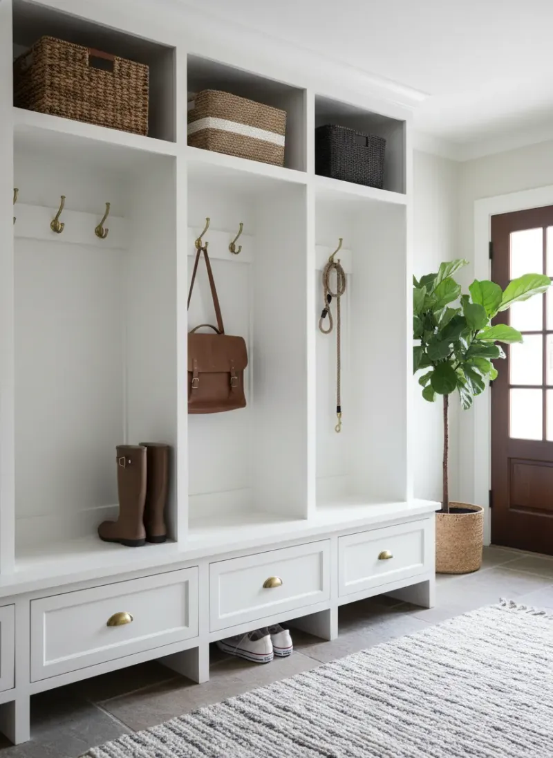 Professional SEO visualization for Timeless Mudroom Ideas: Classic Cubby Designs for an Organized Entryway