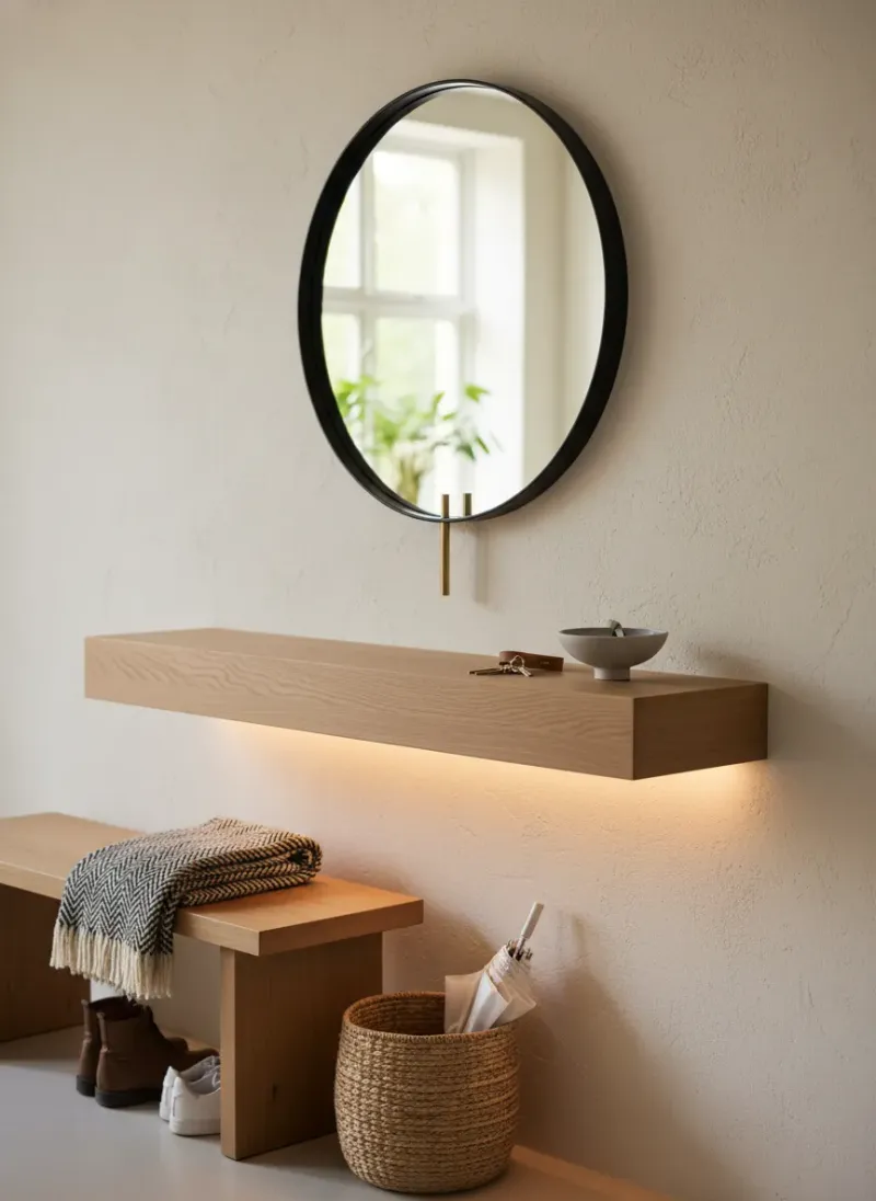 Professional SEO visualization for wall mounted entryway