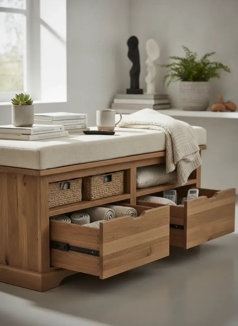 Wooden Storage Bench Seats: Stylish Ways to Hide Your Clutter